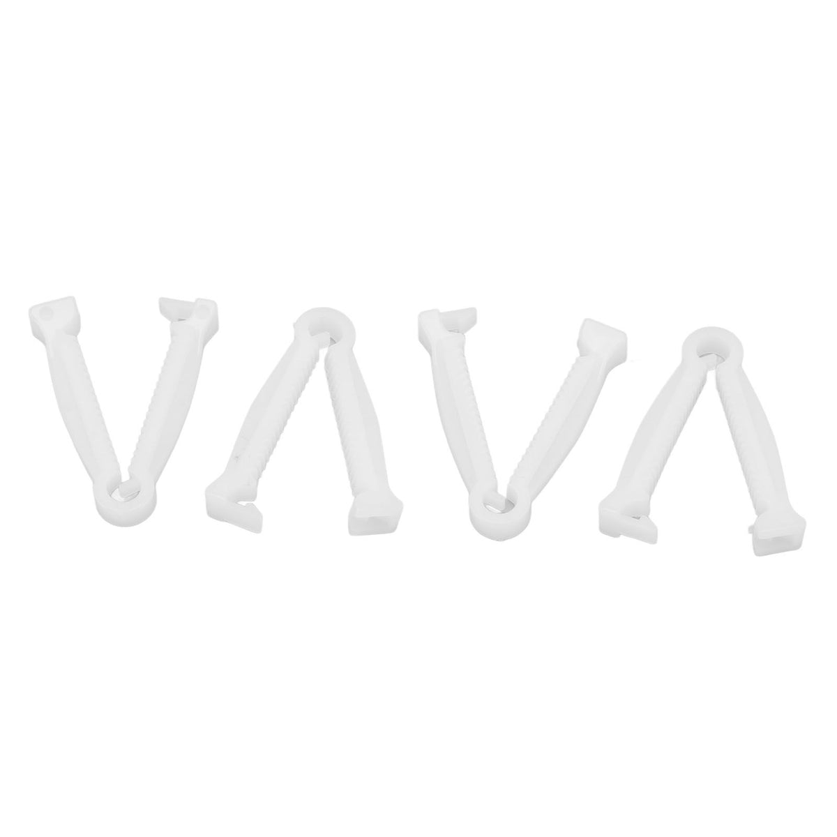100pcs Pig Umbilical Cord Clamps White Plastic Livestock Umbilical Cord Clips for Production with 1 Hemostatic Forcep