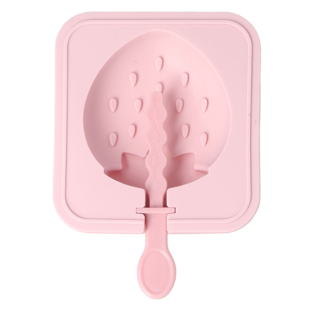 Popsicle Molds Reusable Stackable DIY Silicone Ice Cream Popsicle Cakesickle Molds Kitchen Tools with Lid Stick Strawberry