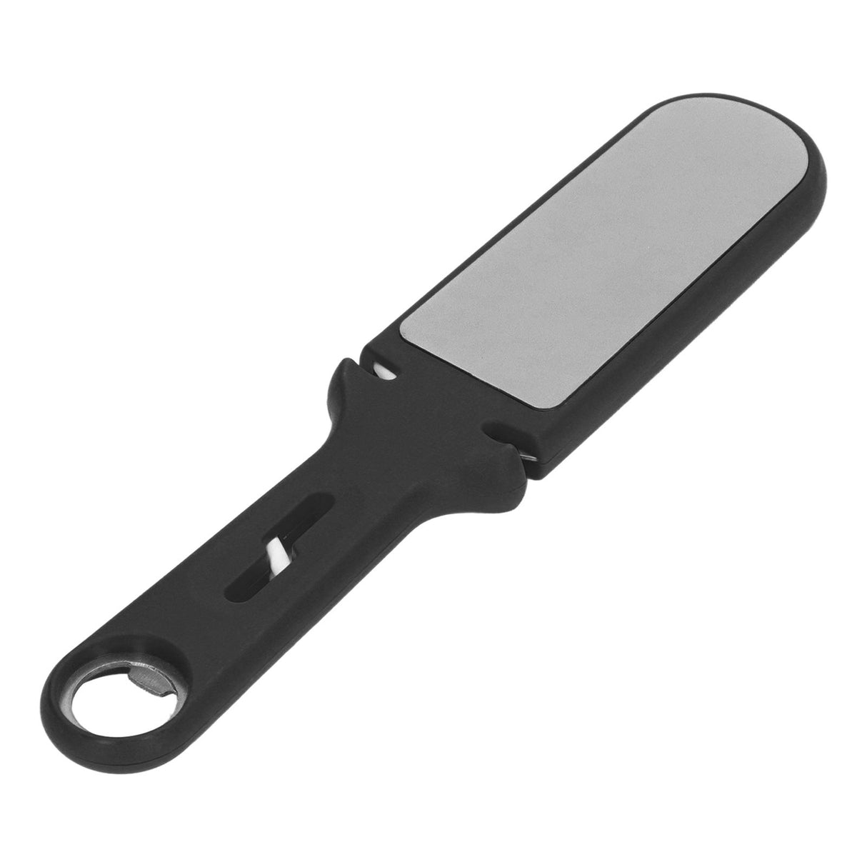 Double Sided Knife Sharpener 6 in 1 Multifunction Portable Knife Sharpening Stone for Kitchen Camping Black