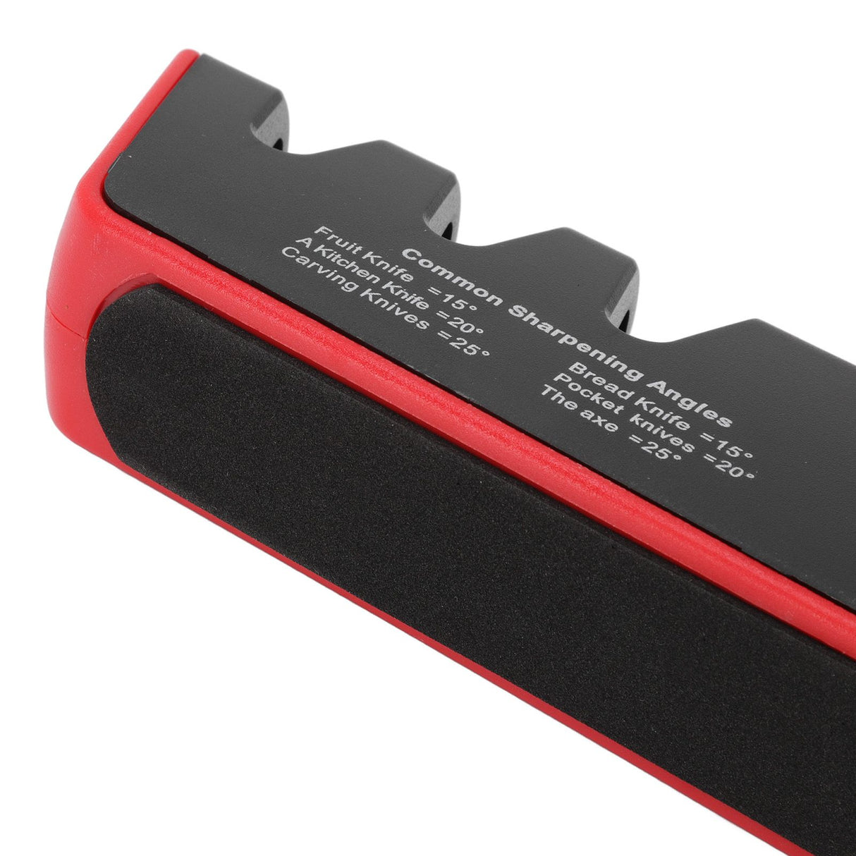 Knife Sharpener Diamond Black Ergonomic Multifunctional Adjustable 3 Stages Kitchen Tool Red