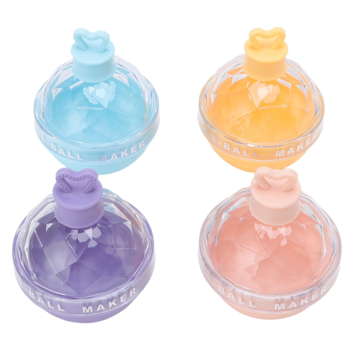 4 PCS Ice Hockey Mold Innovative Large Round Ball Ice Mold Spherical Ice Tray with Lid