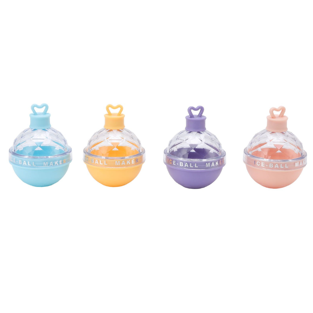 4 PCS Ice Hockey Mold Innovative Large Round Ball Ice Mold Spherical Ice Tray with Lid