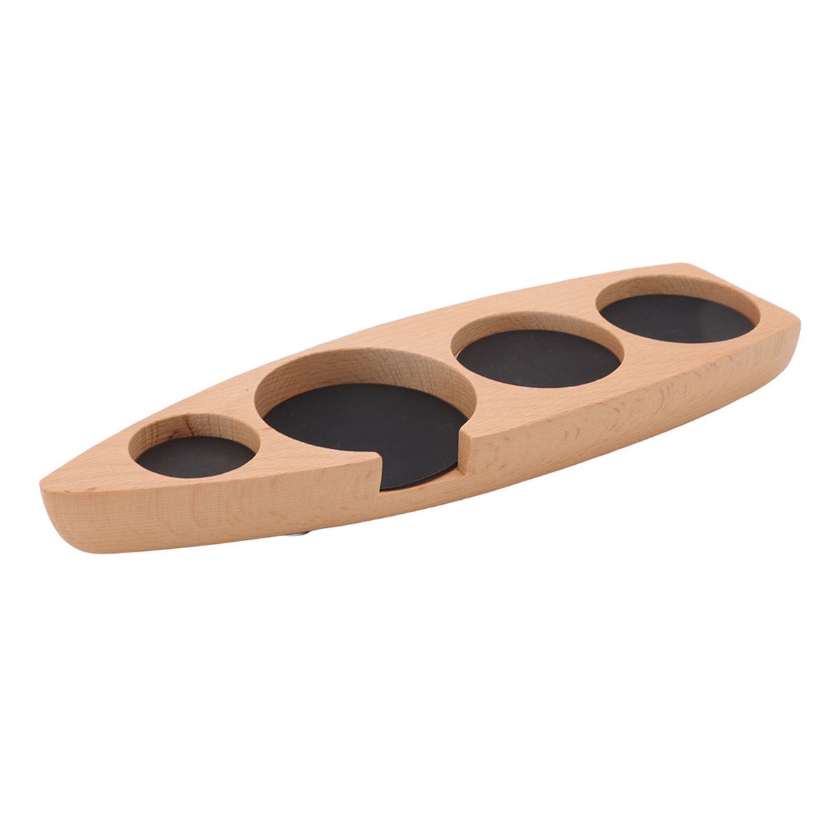 Wooden Coffee Tamper Holder Coffee Tamper Mat Stand Coffee Maker Support Storage Base Beech Small for 51mm/2.0in 53mm/2.1in