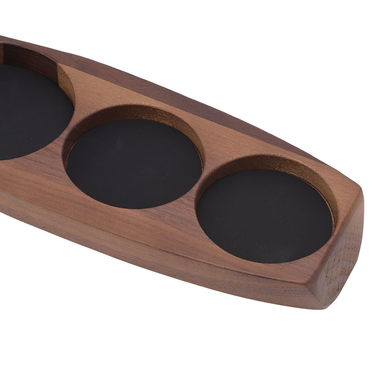Wooden Coffee Tamper Holder Coffee Tamper Mat Stand Coffee Maker Support Storage Base Walnut Small for 51mm/2.0in 53mm/2.1in