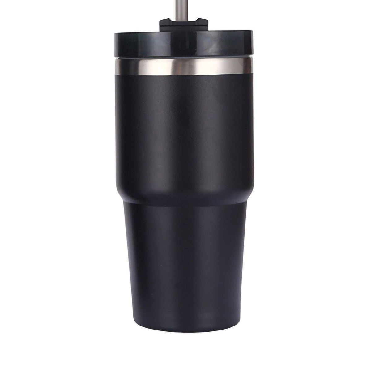 Stainless Steel Vacuum Insulated Tumbler with Straw Polished Glossy Keeps Hot Cold Car Vacuum Insulated Cup Black 20oz