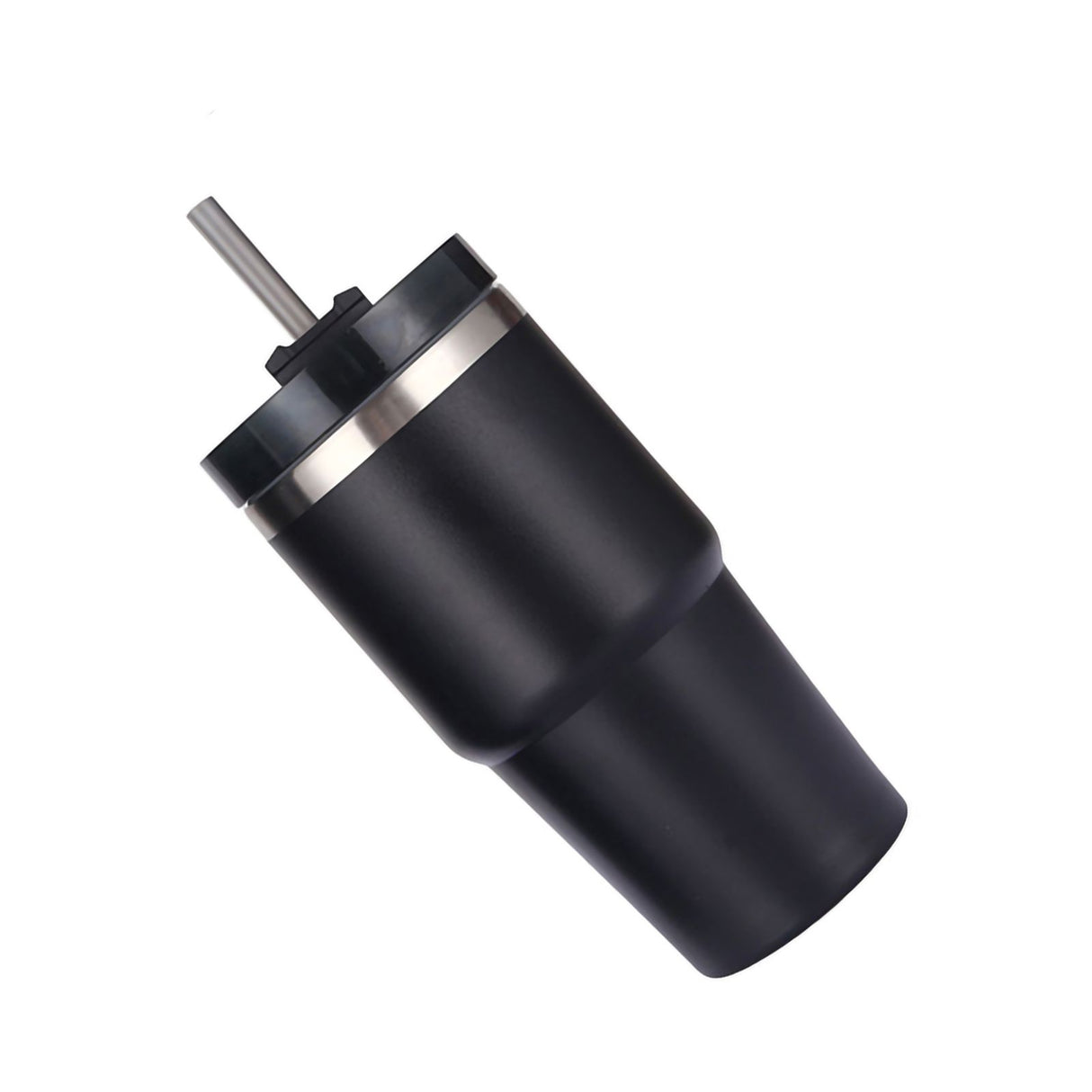 Stainless Steel Vacuum Insulated Tumbler with Straw Polished Glossy Keeps Hot Cold Car Vacuum Insulated Cup Black 20oz