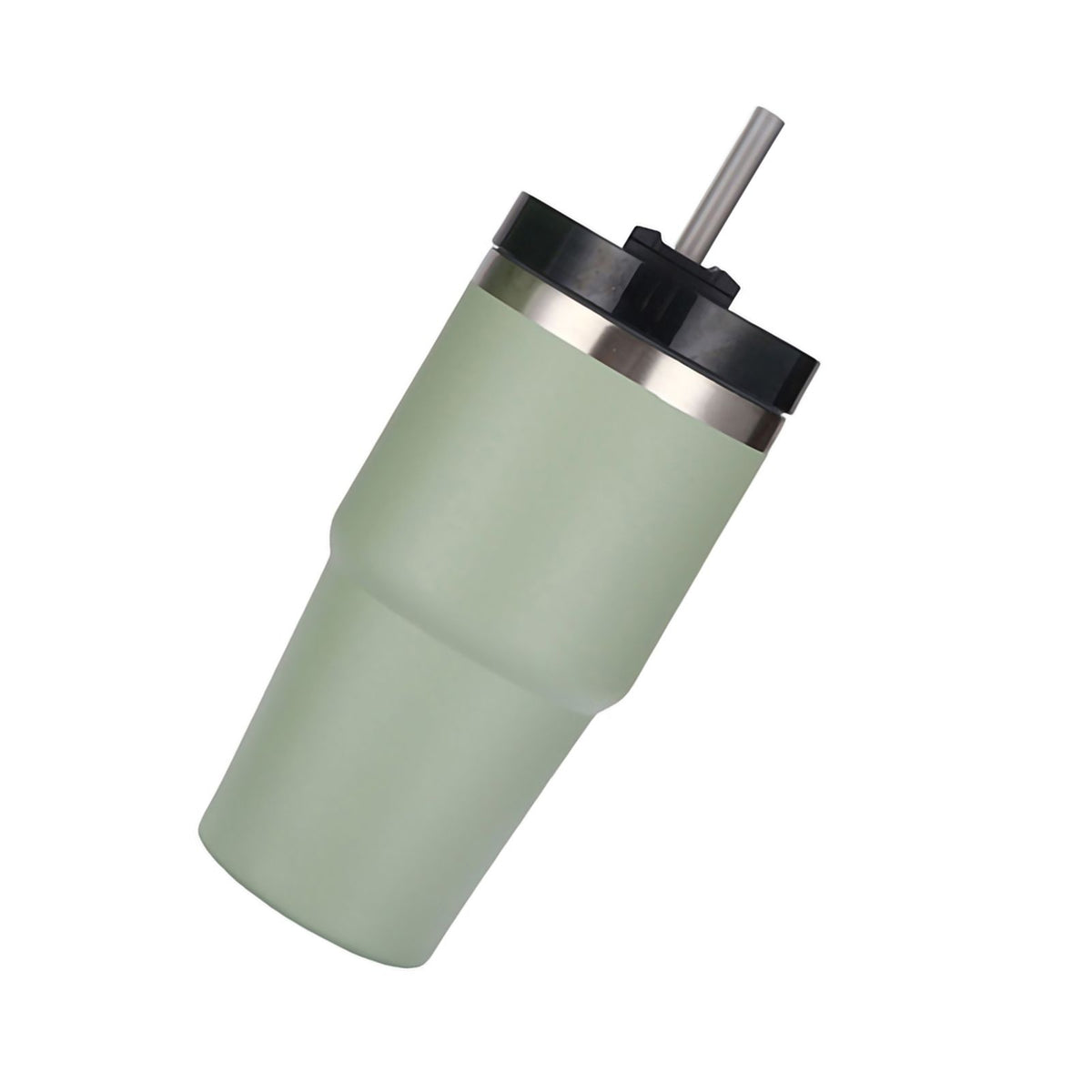 Stainless Steel Vacuum Insulated Tumbler with Straw Polished Glossy Keeps Hot Cold Car Vacuum Insulated Cup Green 20oz