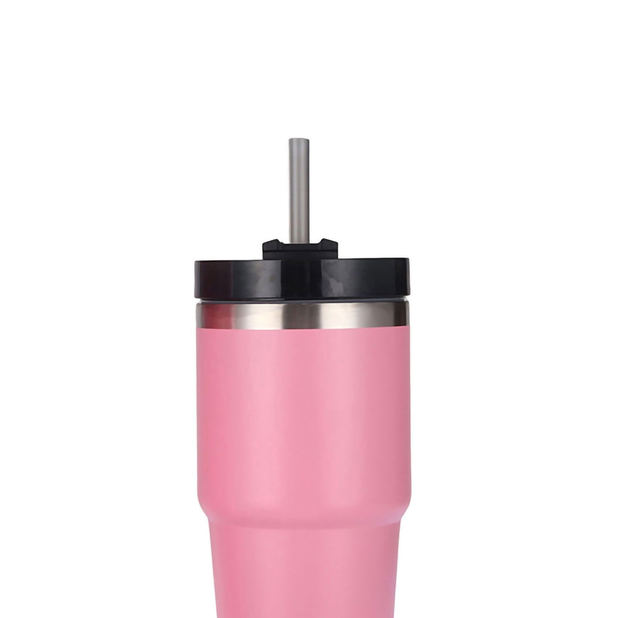 Stainless Steel Vacuum Insulated Tumbler with Straw Polished Glossy Keeps Hot Cold Car Vacuum Insulated Cup Pink 20oz