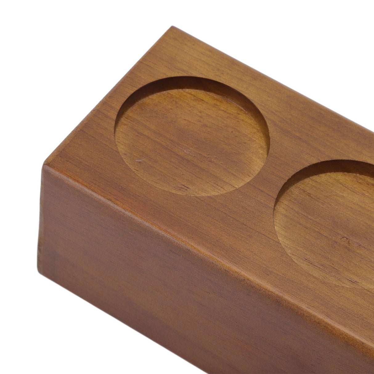 Coffee Filter Tamper Holder Beech Environmental Protection Coffee Tamper Station Base for Home Bar Cafe Brown