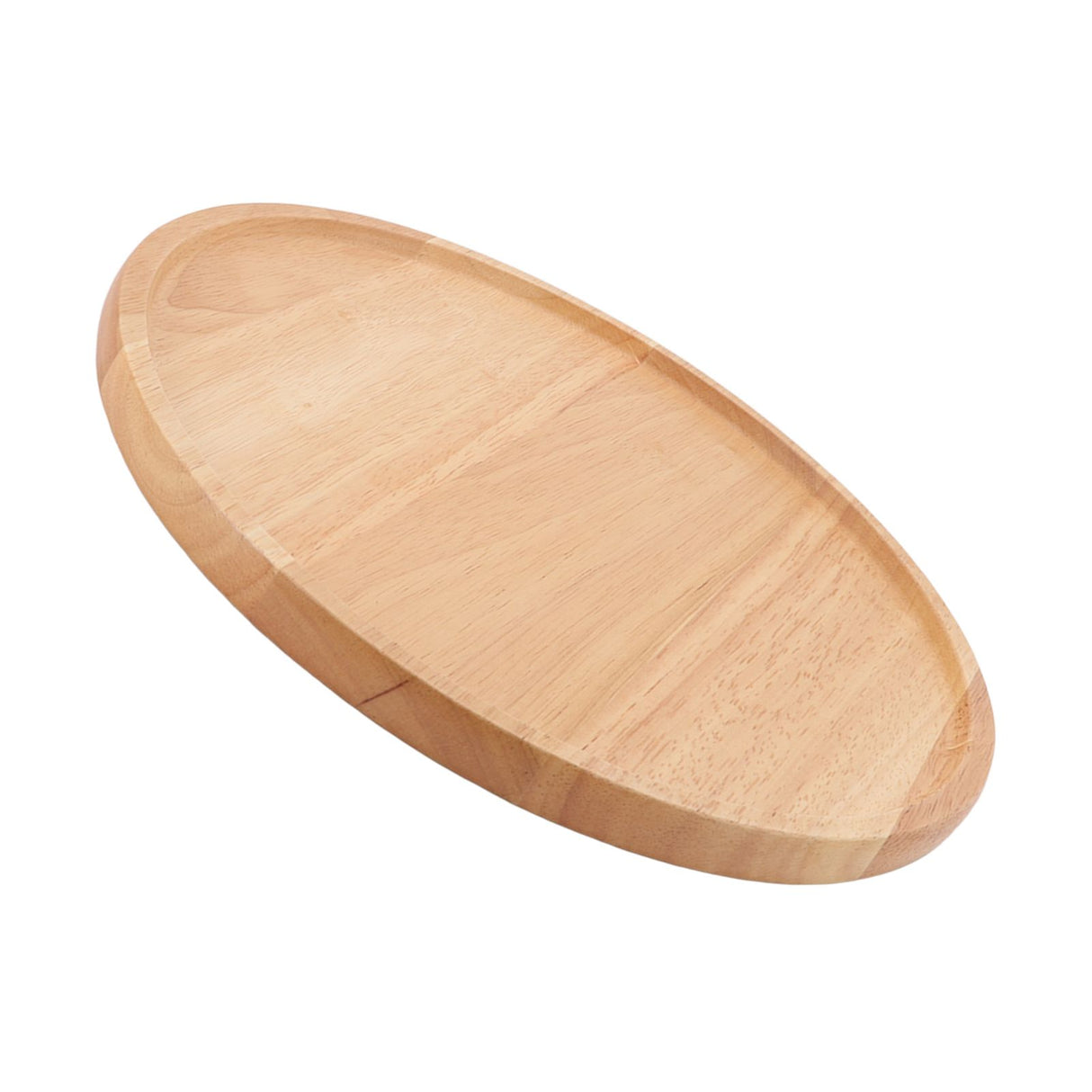 Round Pizza Tray Thick and Sturdy Rubber Wood Fruit Cutting Board for Kitchen Baking Tools