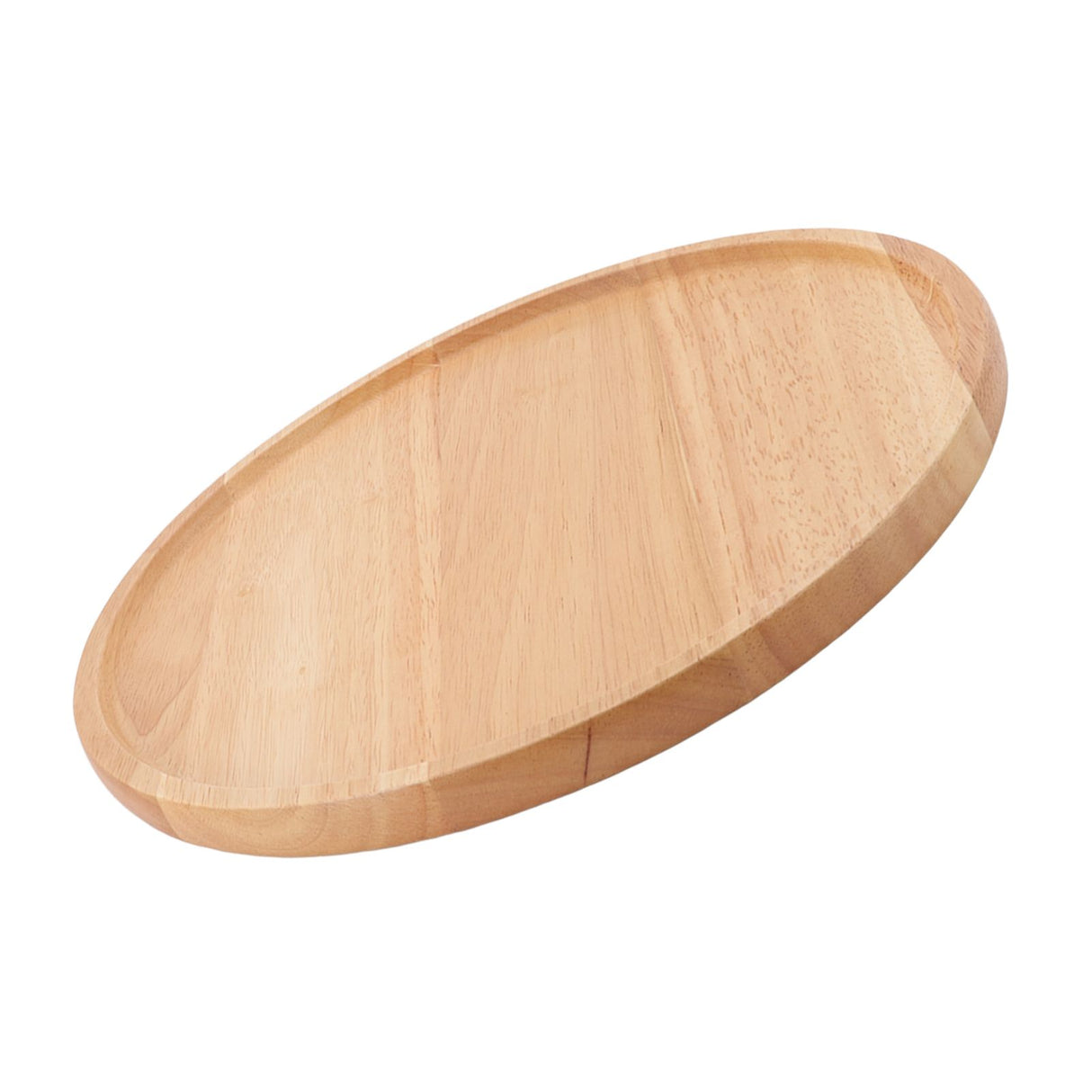 Round Pizza Tray Thick and Sturdy Rubber Wood Fruit Cutting Board for Kitchen Baking Tools