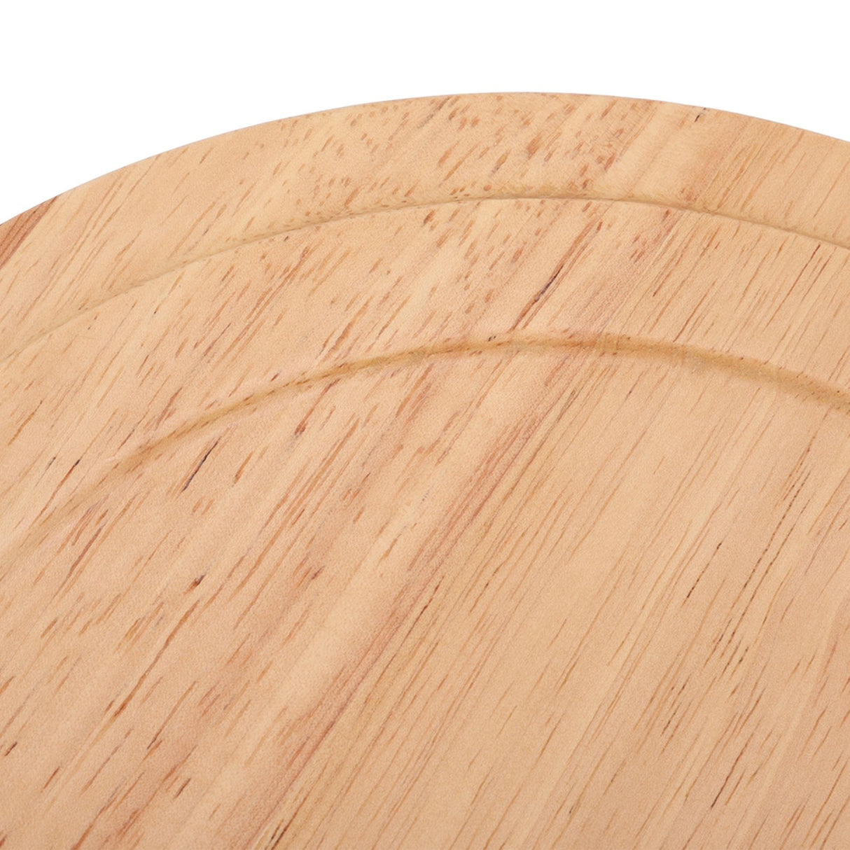 Round Pizza Tray Thick and Sturdy Rubber Wood Fruit Cutting Board for Kitchen Baking Tools