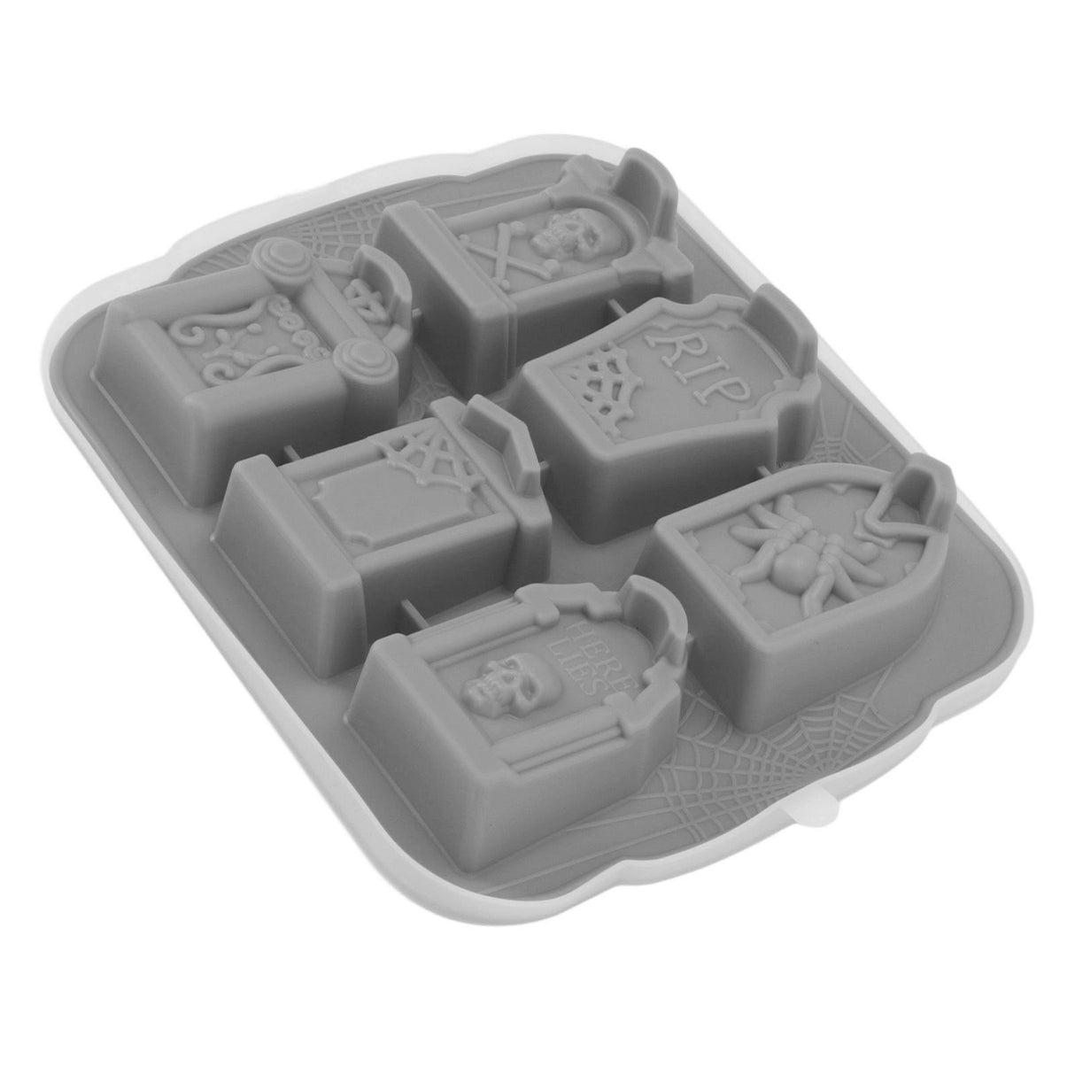 Ice Cube Silicone Cake Candy Chocolate Ice Cube Maker Tray Party Supplies for Halloween Grey