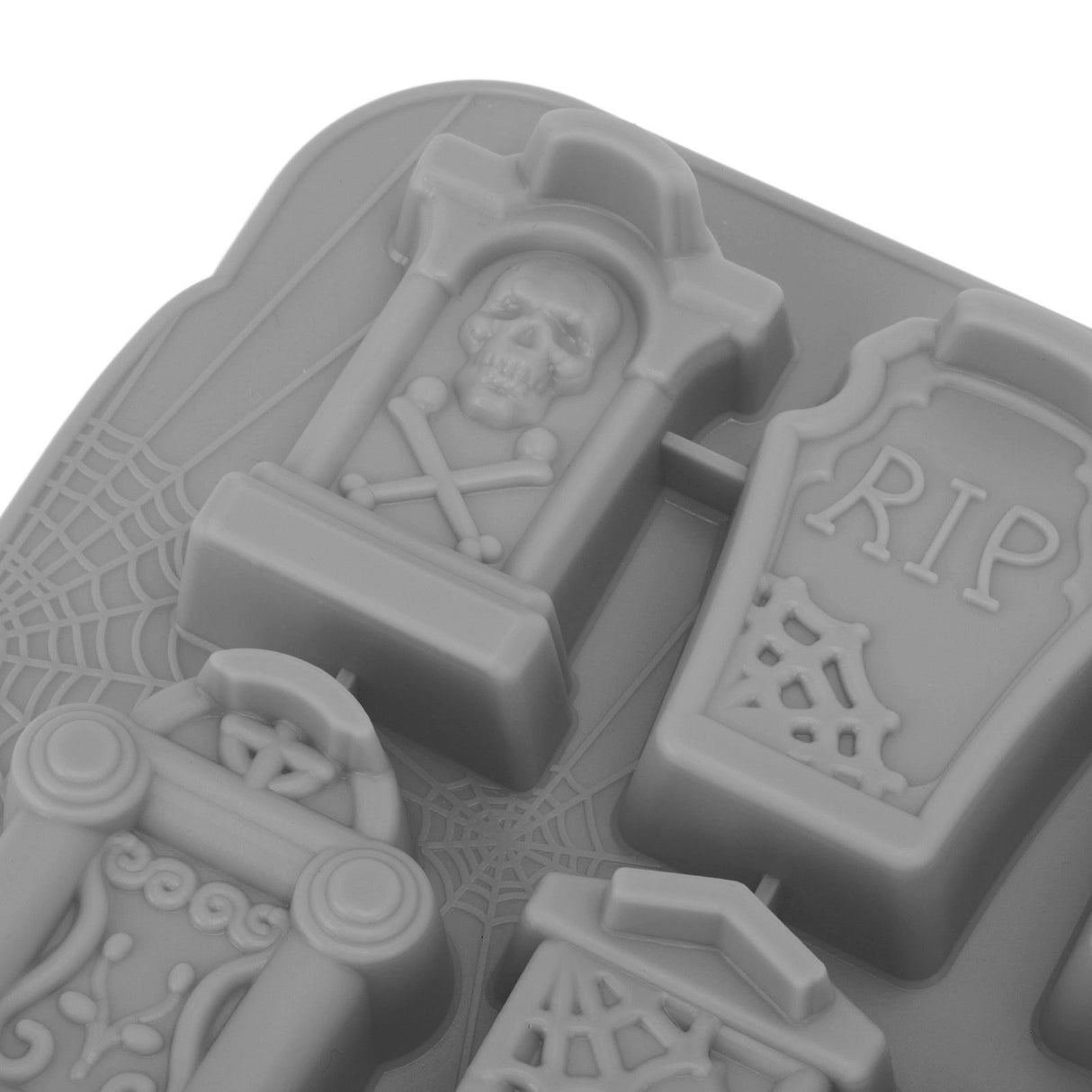 Ice Cube Silicone Cake Candy Chocolate Ice Cube Maker Tray Party Supplies for Halloween Grey