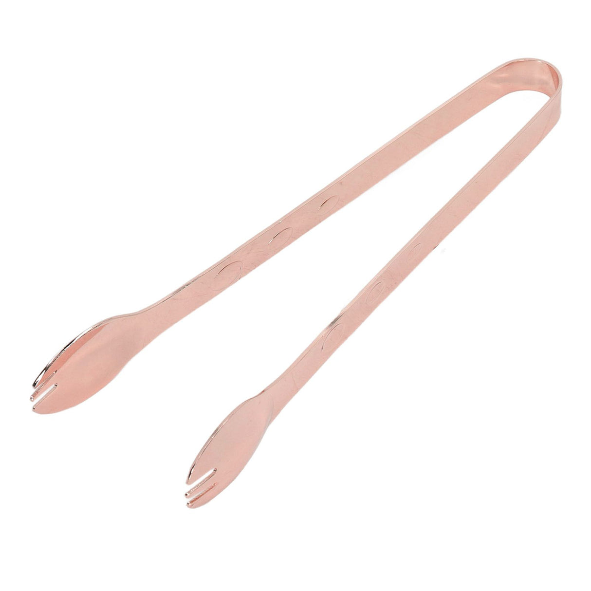 Stainless Steel Ice Tongs Food Grade Prevents Slipping Sugar Food Kitchen Tweezers for Household Foods Copper Plated