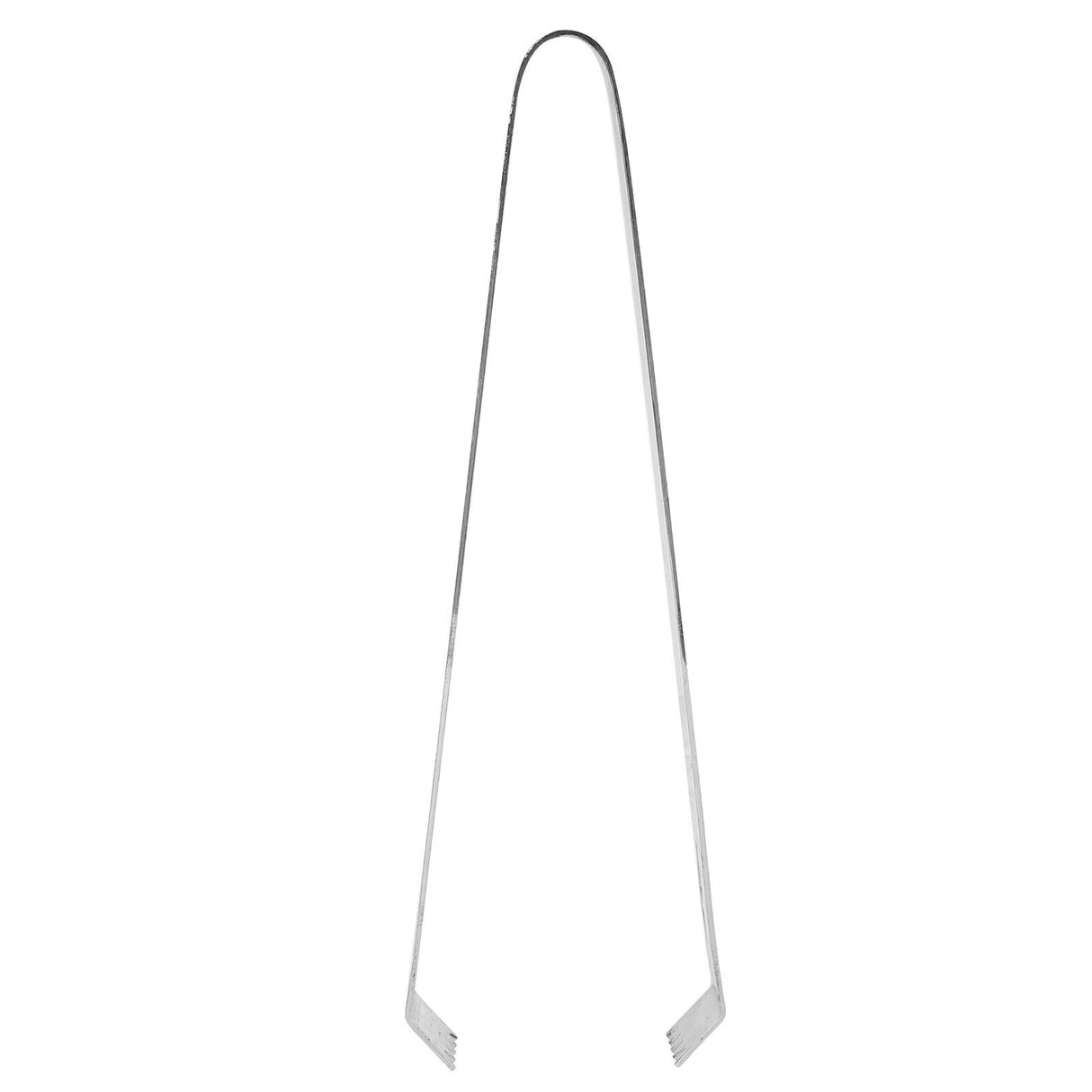 Cocktail Tong Thickened Rhombus Stainless Steel Food Ice Sugar Cube Tong for Bar Mirror Reflection