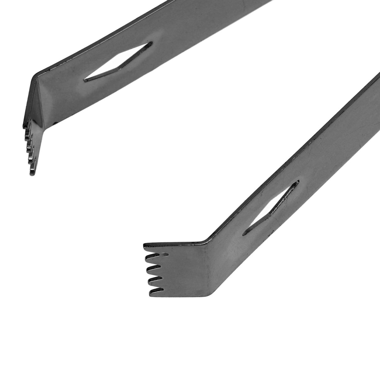 Cocktail Tong Thickened Rhombus Stainless Steel Food Ice Sugar Cube Tong for Bar Black Plating
