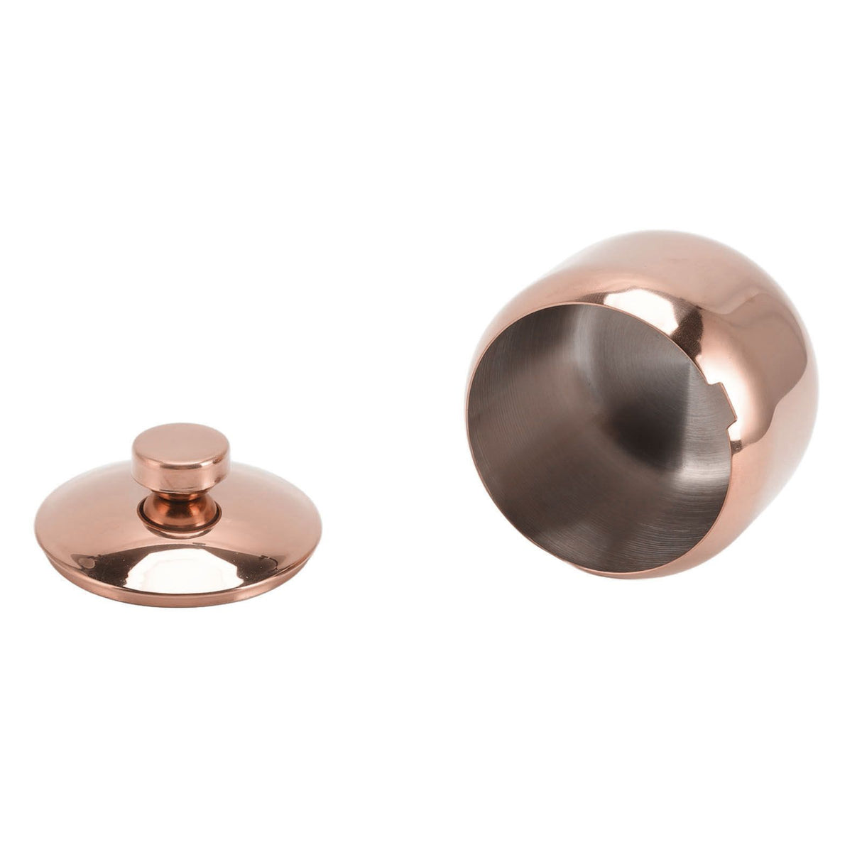 Stainless Steel Gold Seasoning Condiment Pot Spice Salt Sugar Pepper Container Jar Storage Organizer with Lid Rose Gold