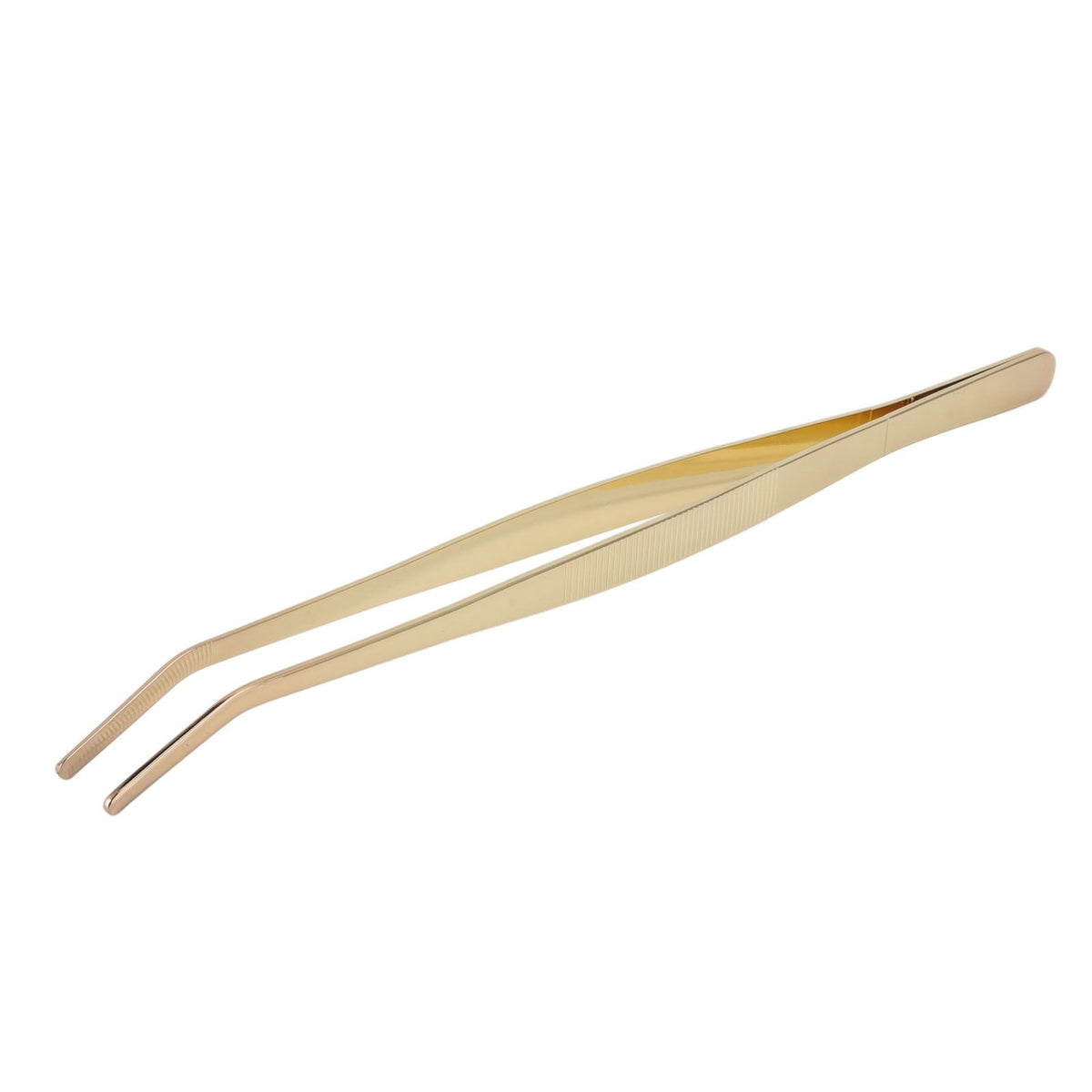 Bar Bent Tip Tweezers Stainless Steel Thicken Kitchen Culinary Tweezer Tongs for Sugar Cubes Ice Cubes Lemon Slices