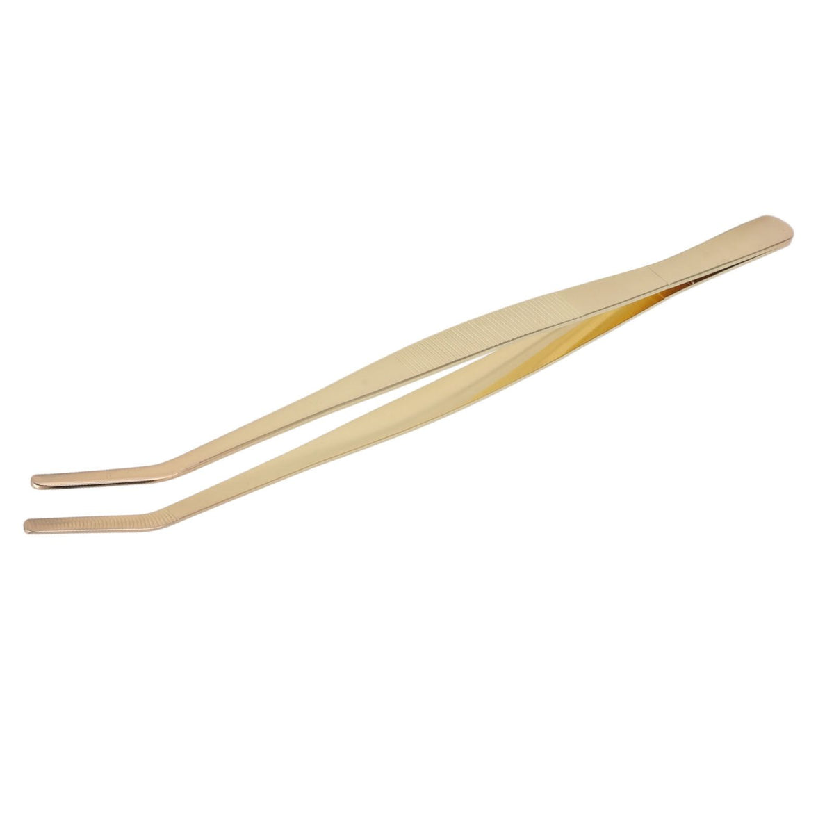 Bar Bent Tip Tweezers Stainless Steel Thicken Kitchen Culinary Tweezer Tongs for Sugar Cubes Ice Cubes Lemon Slices