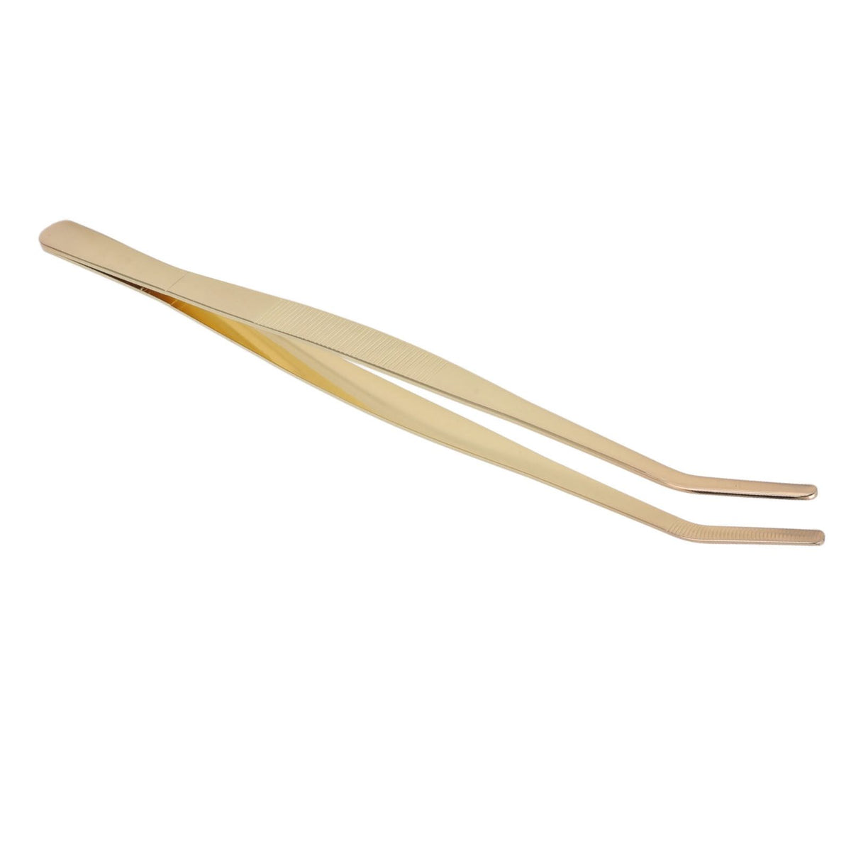 Bar Bent Tip Tweezers Stainless Steel Thicken Kitchen Culinary Tweezer Tongs for Sugar Cubes Ice Cubes Lemon Slices