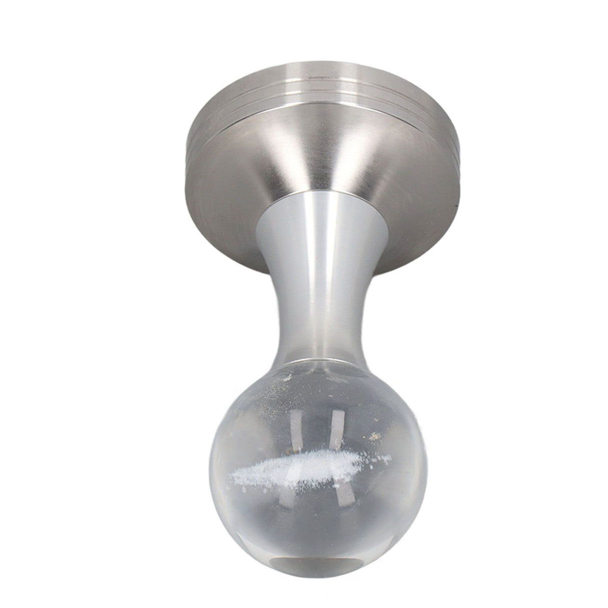 Coffee Tamper Food Grade Stainless Steel Crystal Ball Coffee Powder Hammer for Kitchen Shop Silver Pillar 51mm/2in