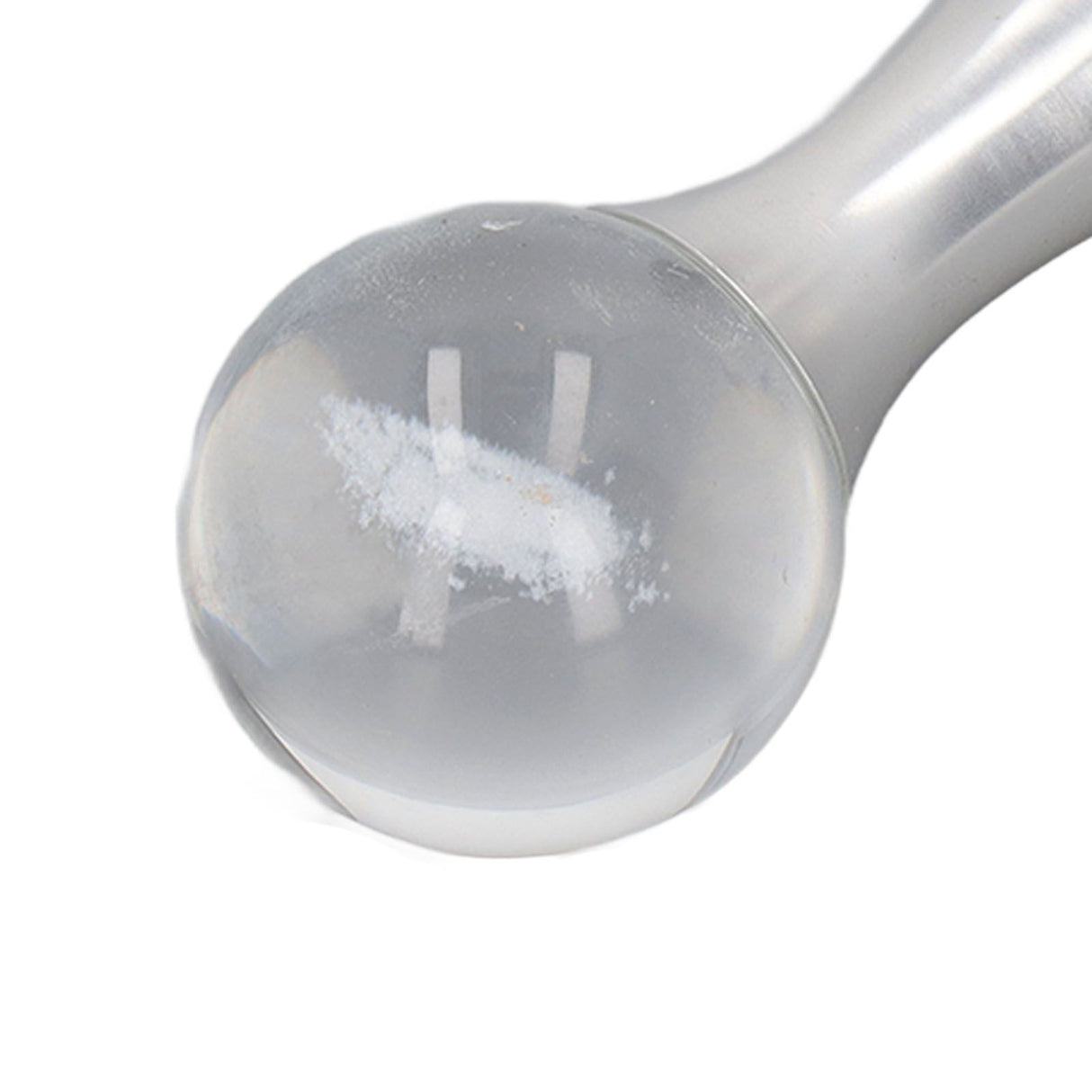 Coffee Tamper Food Grade Stainless Steel Crystal Ball Coffee Powder Hammer for Kitchen Shop Silver Pillar 53mm/2.1in