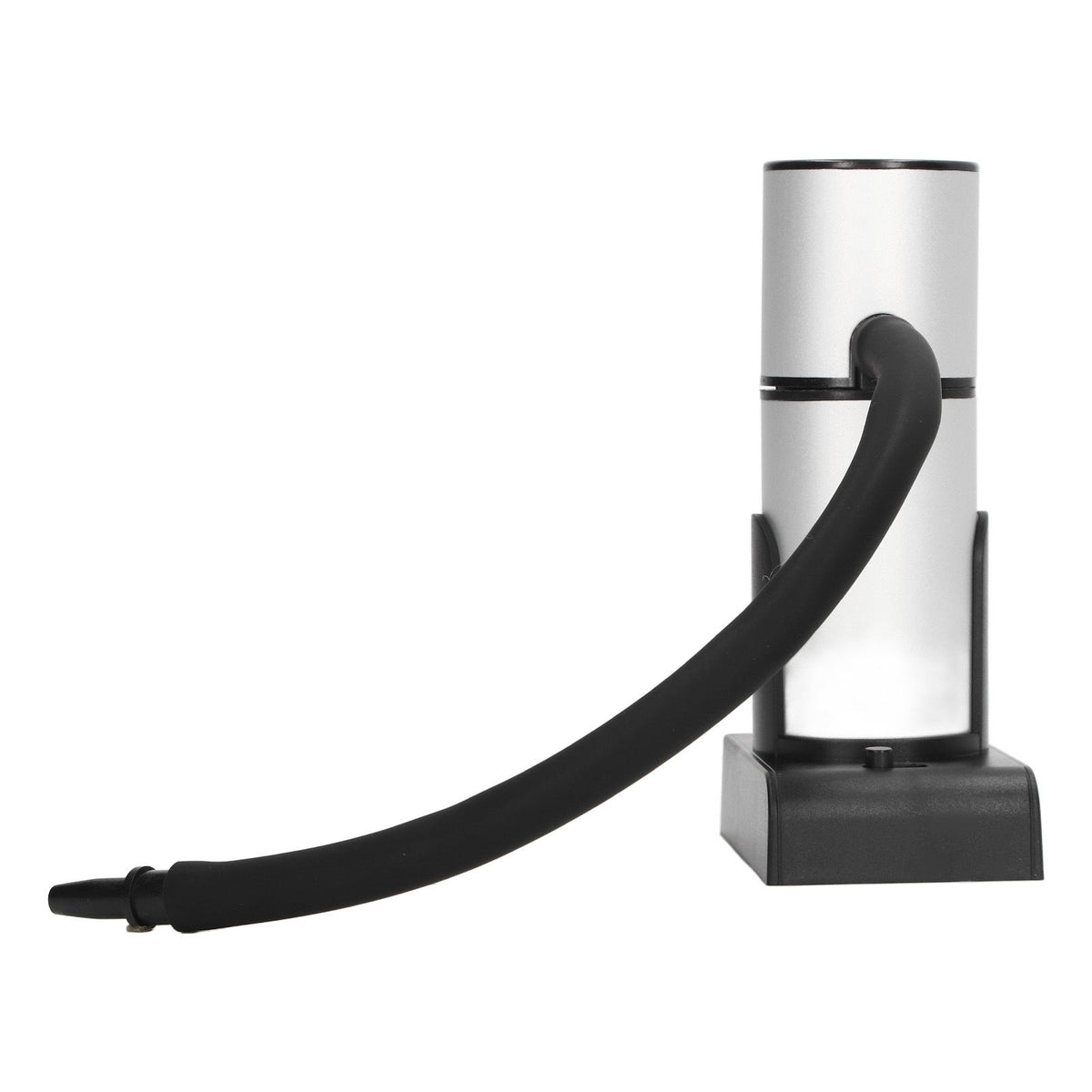 Drink Cocktail Smoker Adjustable Gear Aluminum and Zinc Alloy Handheld Smoke Infuser Kit for Kitchen Silver