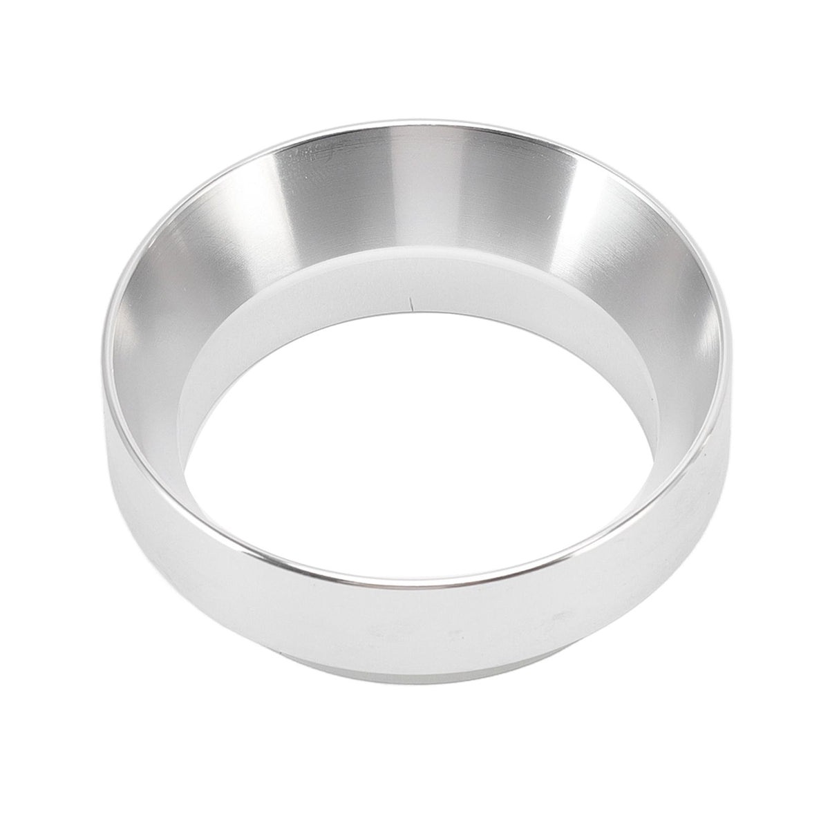 51mm Dosing Funnel Anti Flying Powder Aluminum Alloy Universal Dosing Rings with Magnetic for Household Coffee Shop Silver