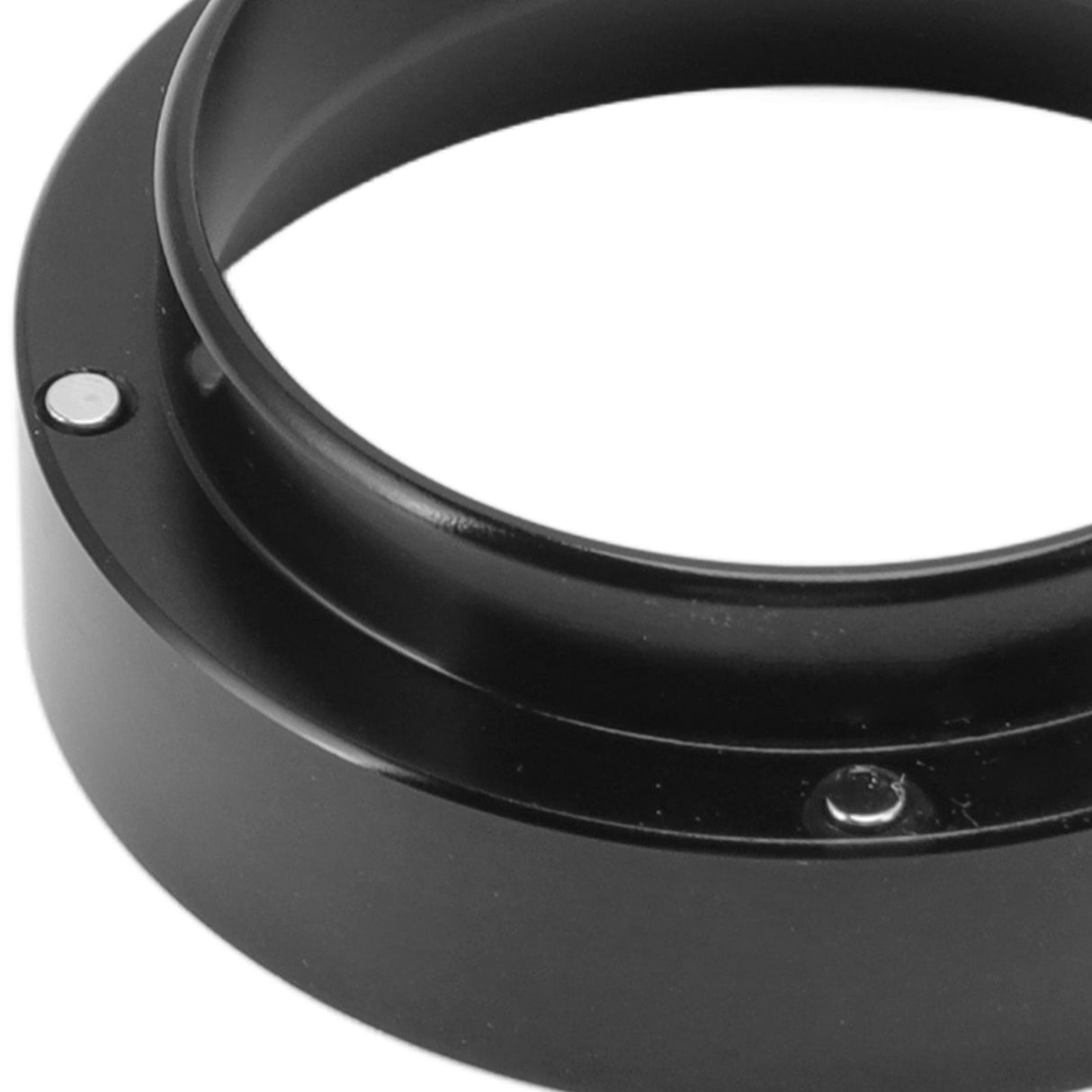 51mm Dosing Funnel Anti Flying Powder Aluminum Alloy Universal Dosing Rings with Magnetic for Household Coffee Shop Black