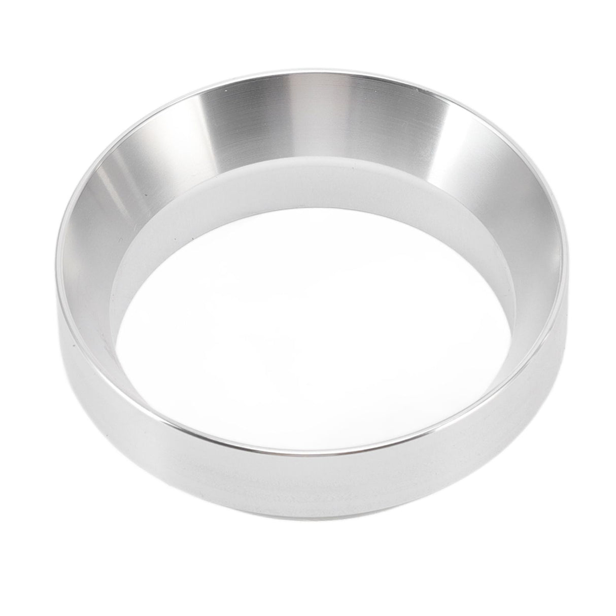 58mm Coffee Dosing Funnel Italian Magnetic Aluminium Alloy Coffee Powder Dosing Ring for Cafe Business Home Silver
