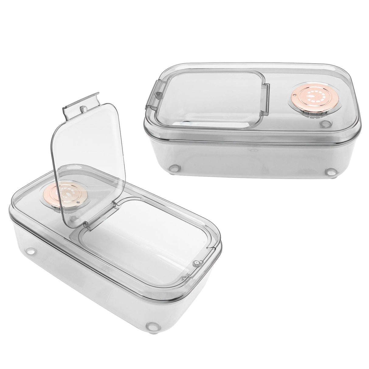Transparent Rice Grain Storage Container Insect Proof Food Bucket Container with Flip Lid Measuring Cup 5KG Transparent White