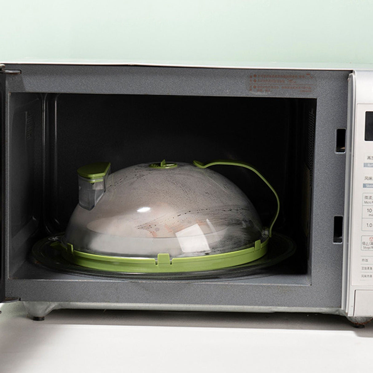 Microwave Food Anti Sputtering Cover High Temperature Resistant Food Heating Lid Freshness Keeping Lid Oil Proof Water Injection Diversion