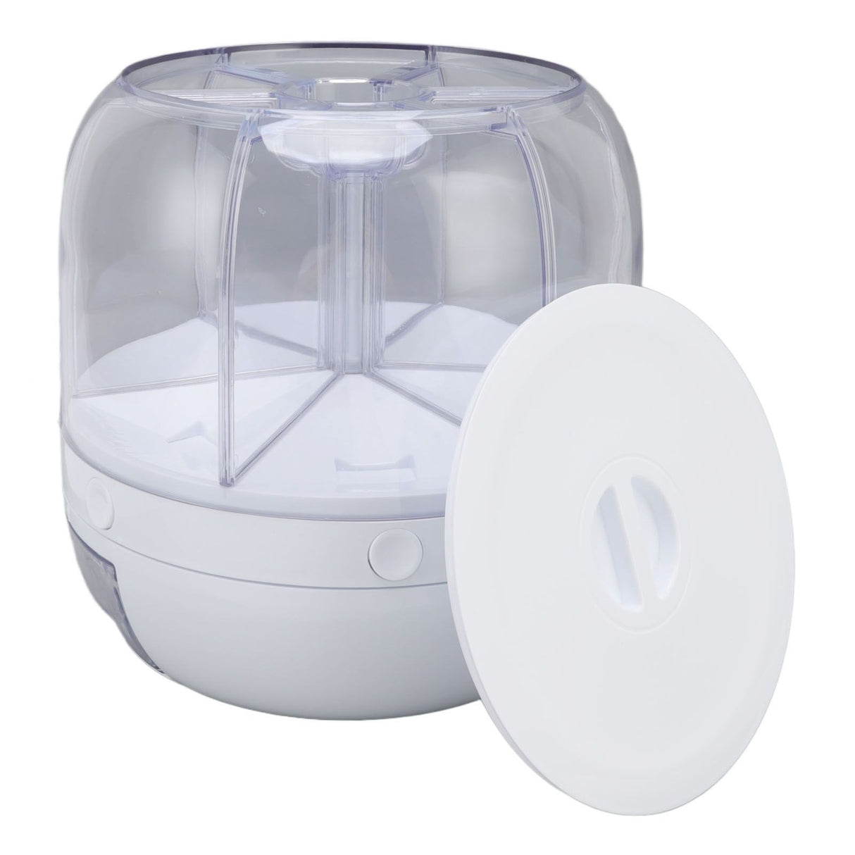 Grain Dispenser 6 Grids PP Rotation Insect Proof Grain Storage Organization for Home Kitchen 10kg