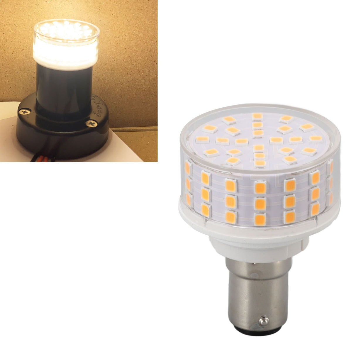B15 Bulb 10W 1000LM Flicker Free Energy Saving LED Corn Light for Desk Lamp 85‑265V Warm Light