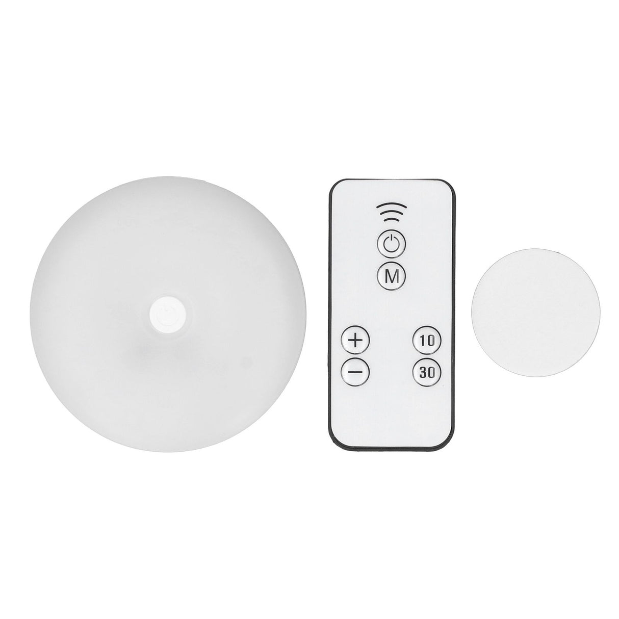 LED Wall Night Light Round Soft Warm Light 3W 18 LEDs Bedside Night Light with Remote Control for Kitchen Stairs 5V