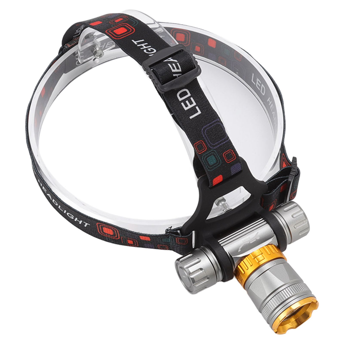 LED Diving Headlight Aluminum Alloy IPX8 Waterproof Super Bright 1500LM 5 Modes Light Weight LED Head Light for Swimming