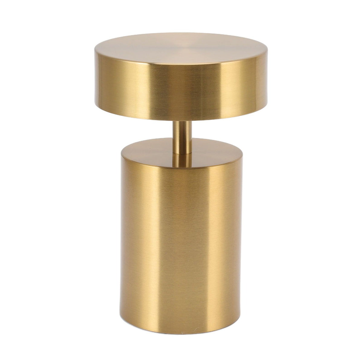 LED Table Lamp 3 Levels Electroplating USB Charging LED Night Light Desktop Decoration Table Lamp for Bar Hotel Restaurant Gold