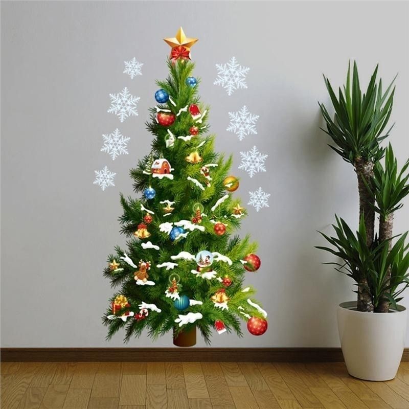 Christmas Tree Wall Stickers Wall Art Removable Home Window Wall Stickers Decoration