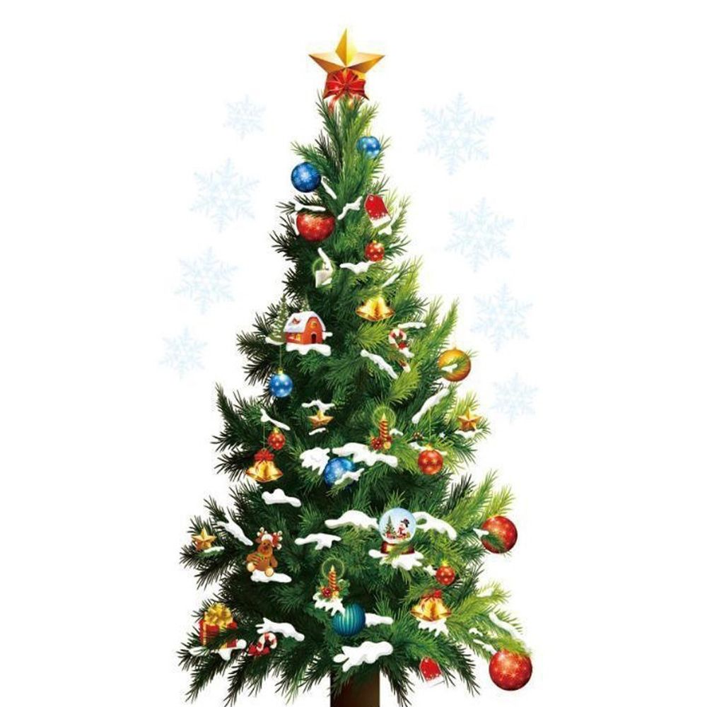 Christmas Tree Wall Stickers Wall Art Removable Home Window Wall Stickers Decoration