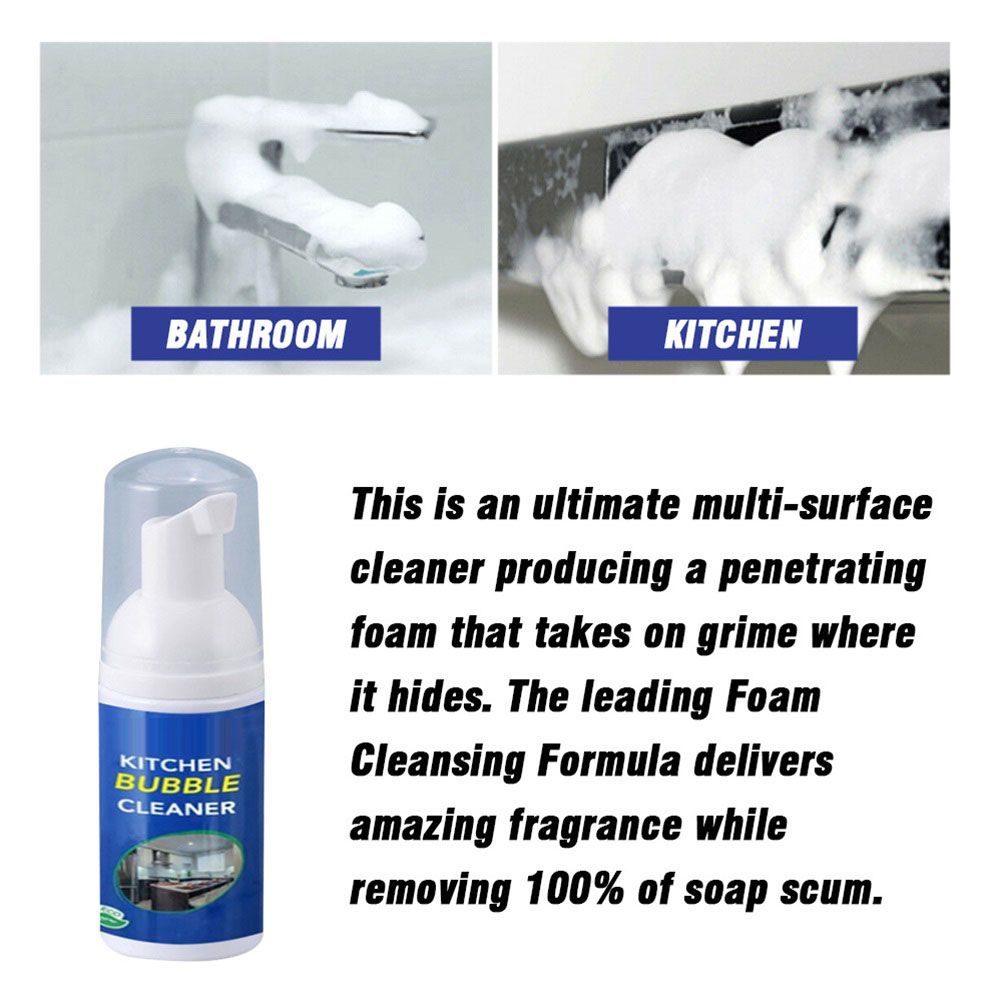 Multifunctional Foam Cleaner Cleaning Bubble Spray Kitchen Grease Cleaner