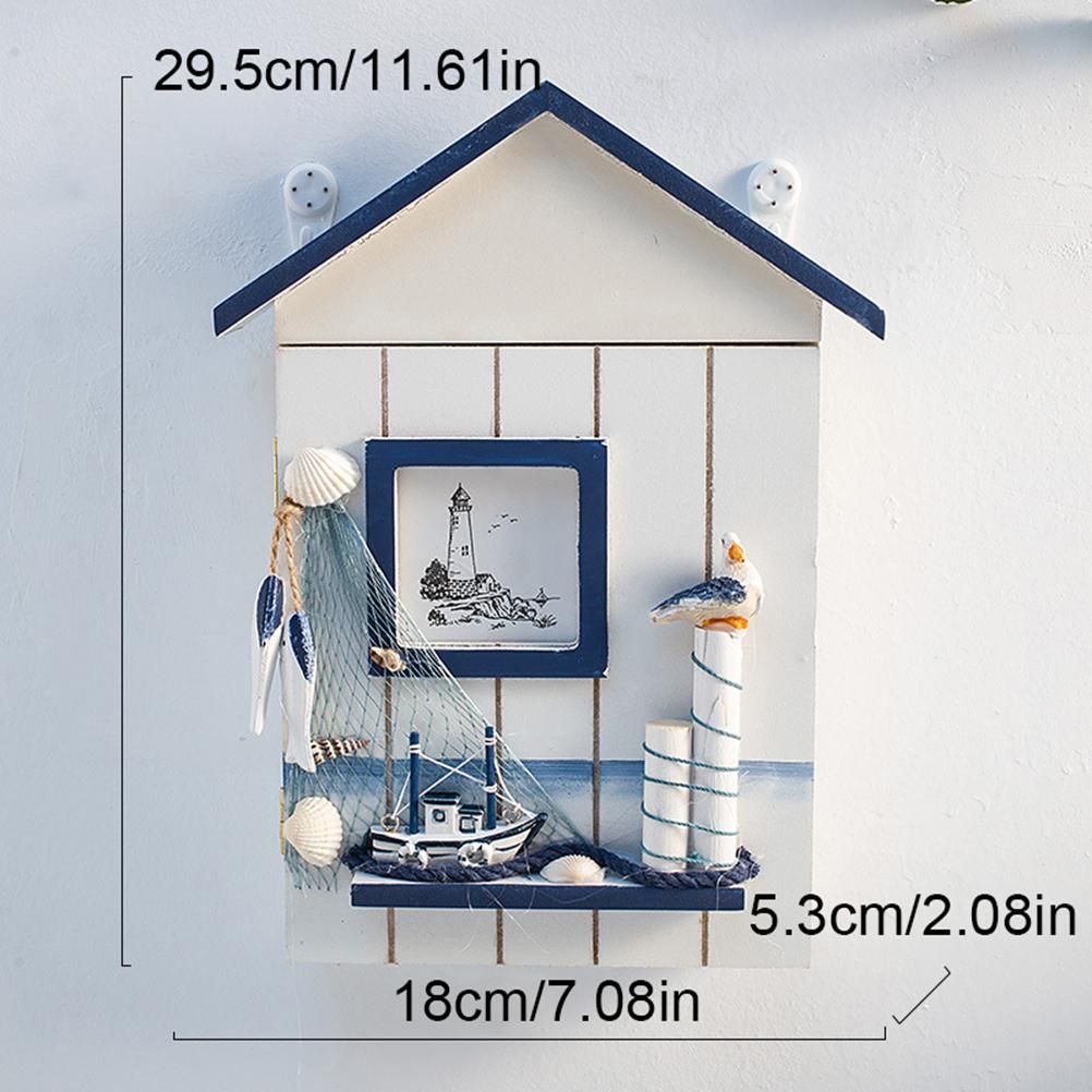 Wood Keys Box Wall Mounted Sundries Holders Practical Convenient Key Holder Storage Box Cabinet
