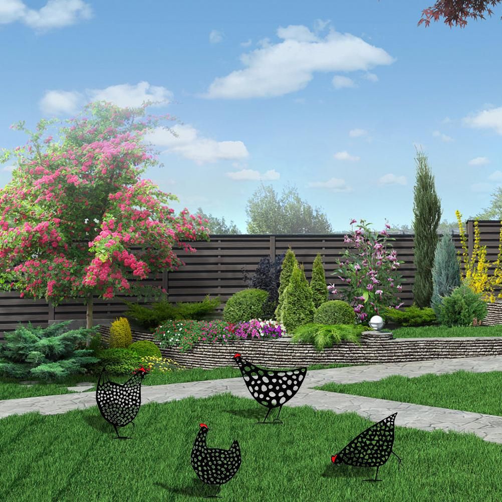 Lawn Pathway Sidewalk Garden Outdoor Decoration Animal Interest Garden Chicken Rooster Statue