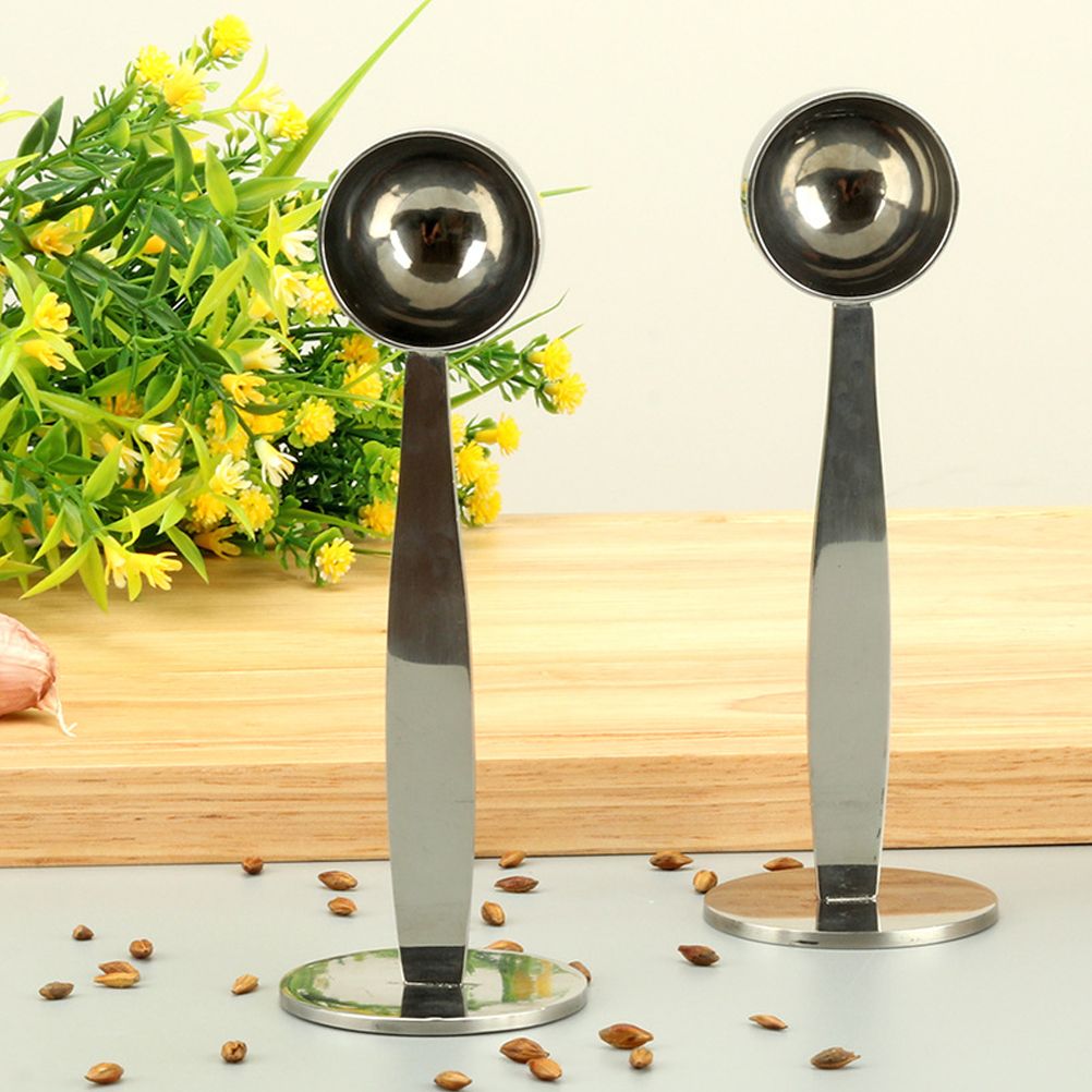 2 in 1 Coffee Spoon Espresso Tamper and Coffee Measure Spoon Dual Purpose Coffee Spoon