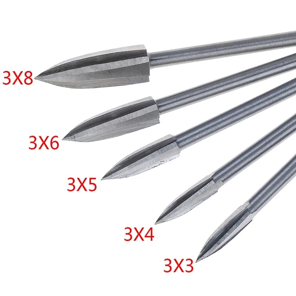5Pcs/Set Wood Carving And Engraving Drill Bit Milling Cutter Root Carving Tools for DIY Woodworking Carving