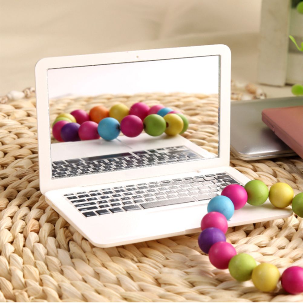 Mini Pocket Laptop Mirror Computer Glass Mirror Home Notebook Mirror