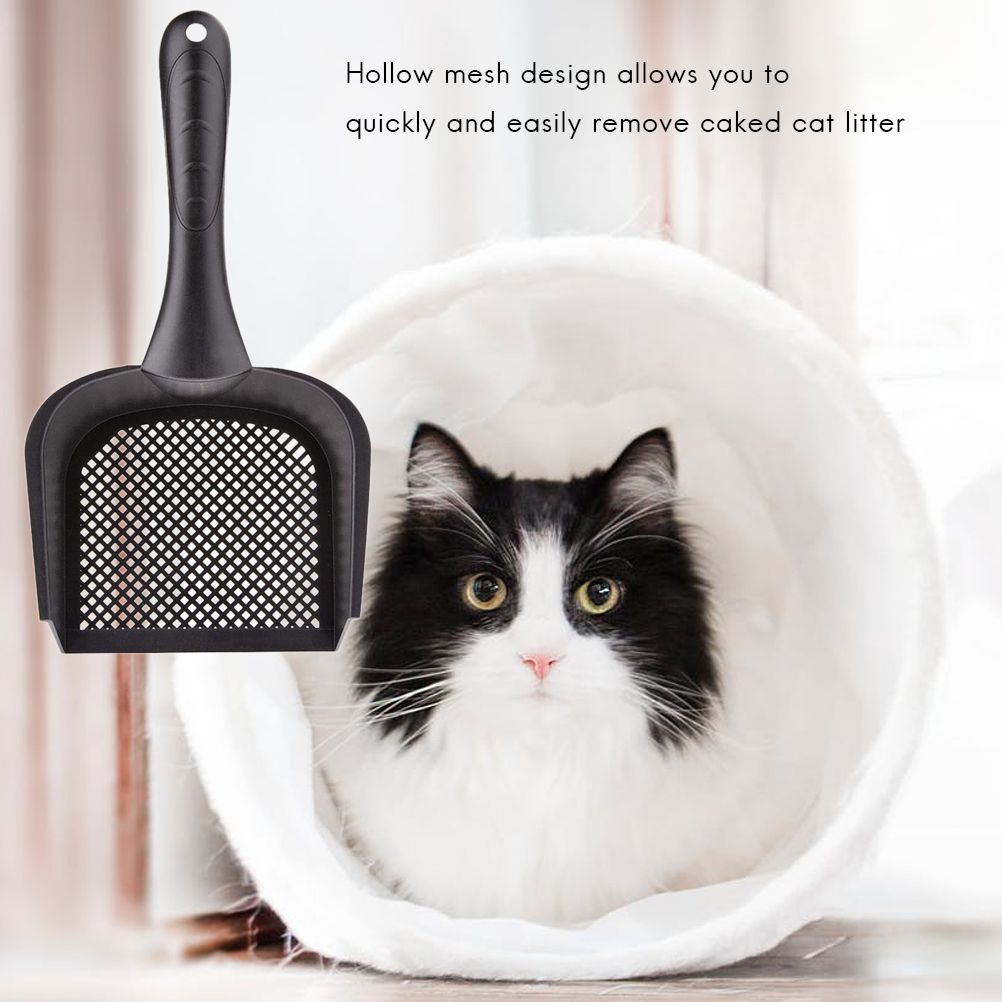 Sifter with Deep Shovel Thicken Non Stick Cat Litter Scoop with Handle and Small Hole