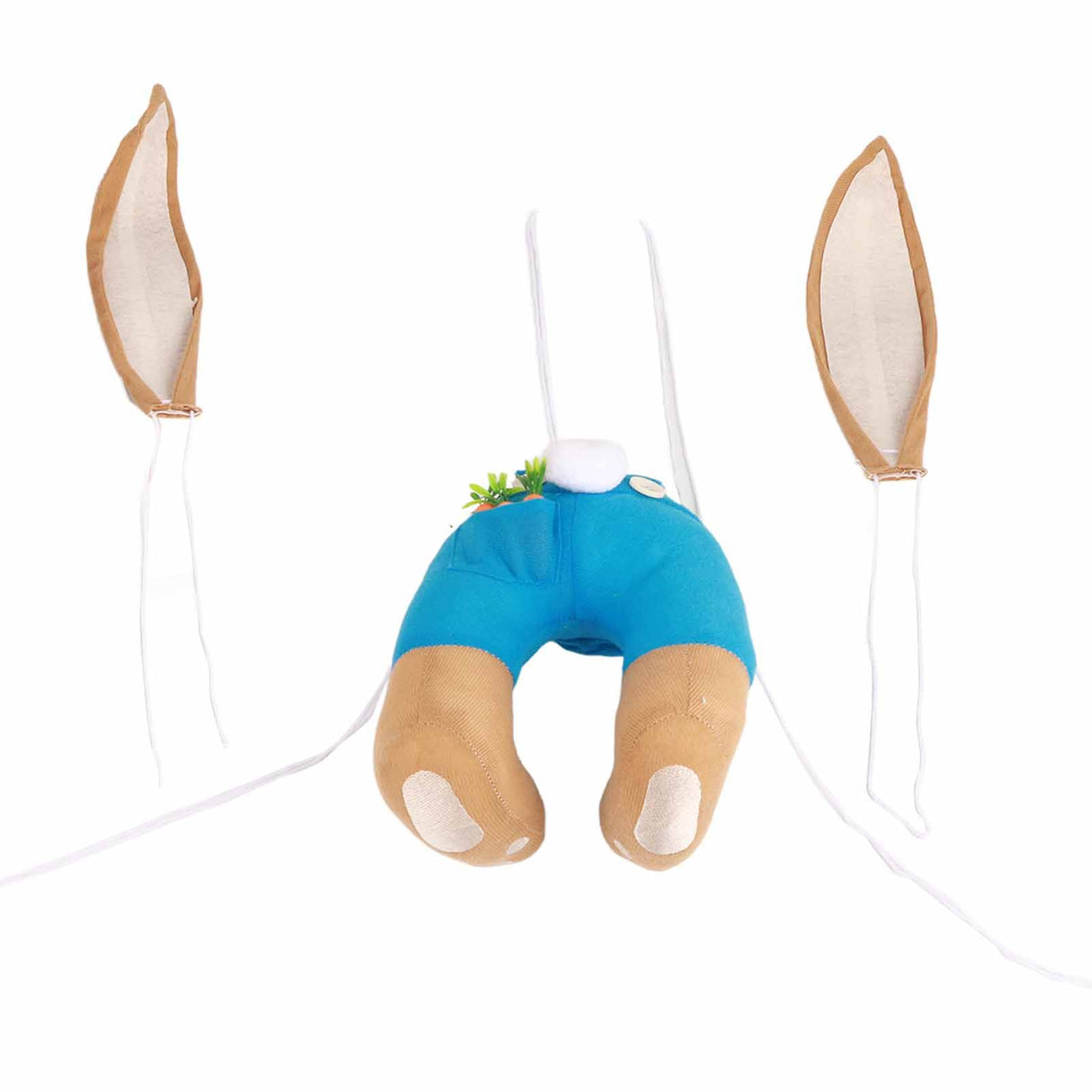 Easter Bunny Wreath Bunny Butt Ears Wreath Cartoon Bunny Shape Wreath Easter Door Decoration