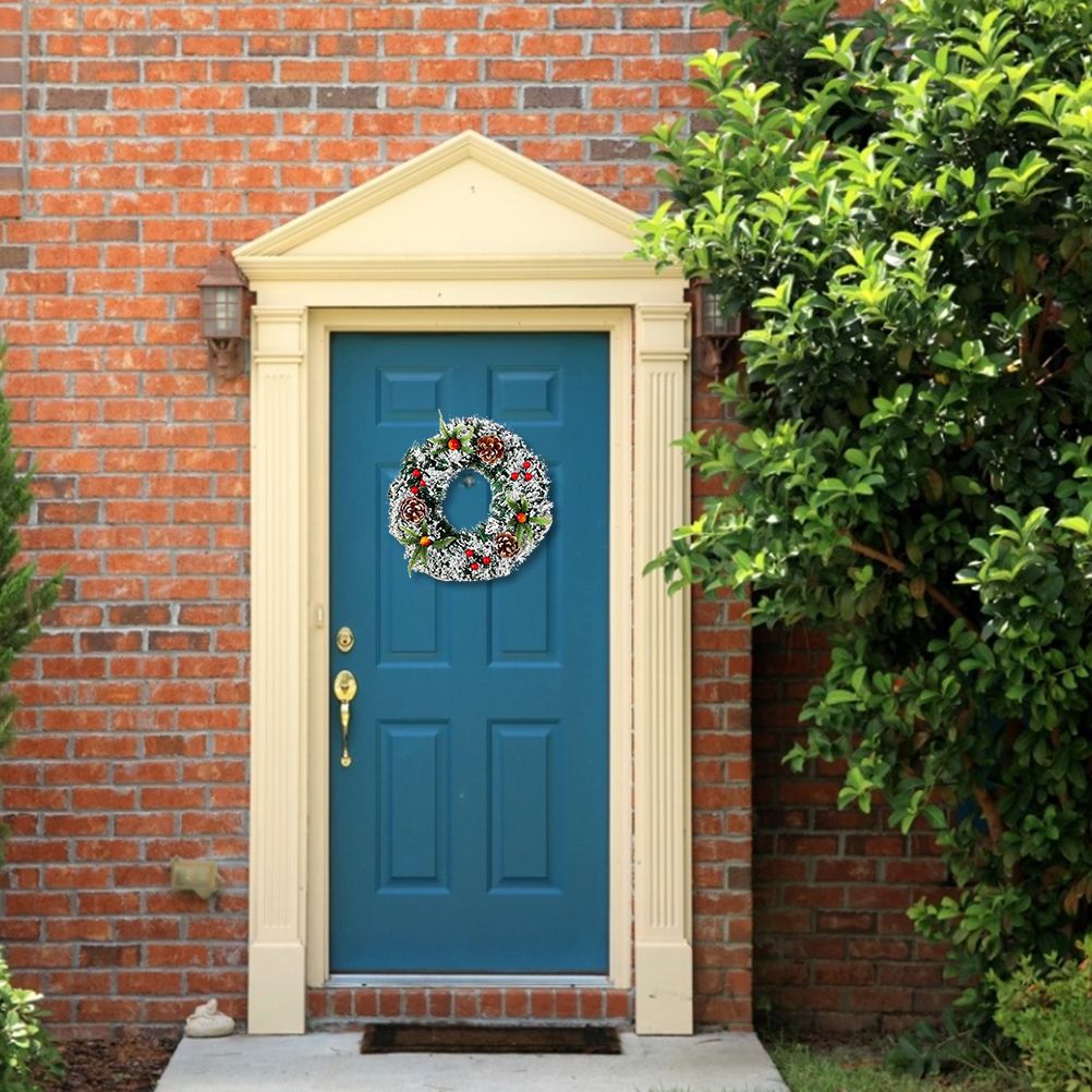 20cm/30cm/40cm Artificial Christmas Wreath Christmas Garland for Your Front Door Wedding Ceremony