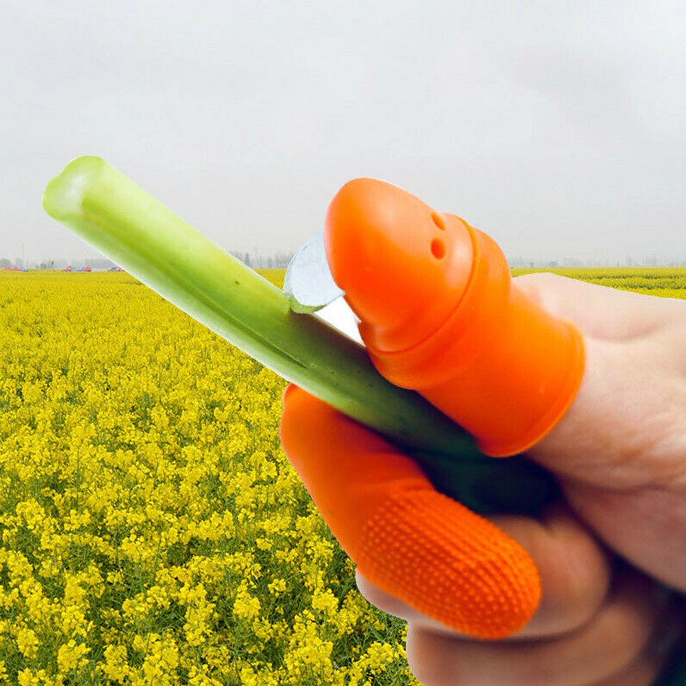 Picking Thumb Cutter Finger Sleeve Set Picking Tool for Harvesting Plant Gardening Fruit Vegetable Picker